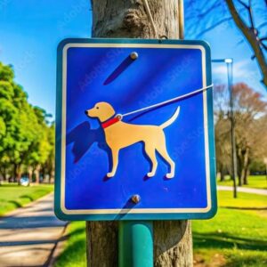 Lee County leash laws and doggie etiquette graphic