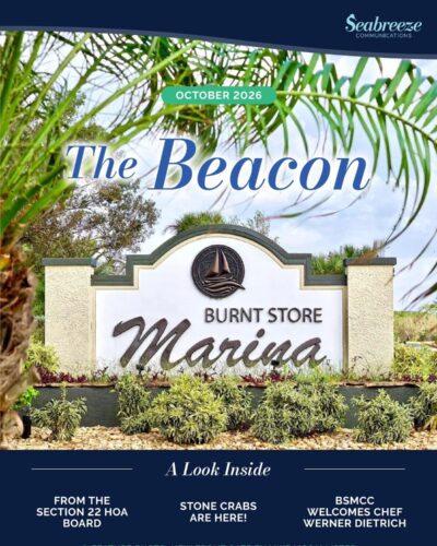 The Beacon October 2026 cover, Burnt Store Marina