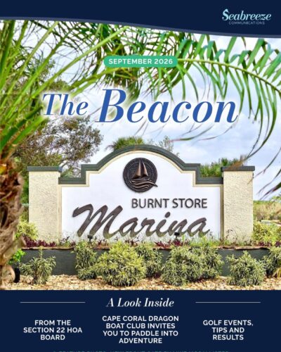 The Beacon September 2026 cover, Burnt Store Marina