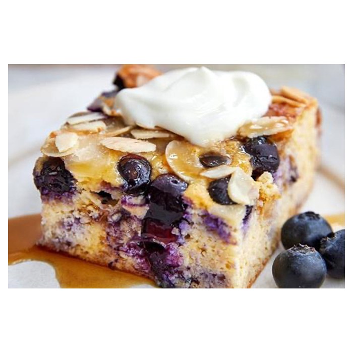 Blueberry cottage cheese breakfast bake
